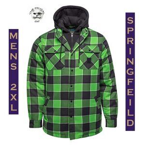 DIXXON FLANNEL - SPRINGFIELD Hooded Flannel Jacket - Mens 2XL